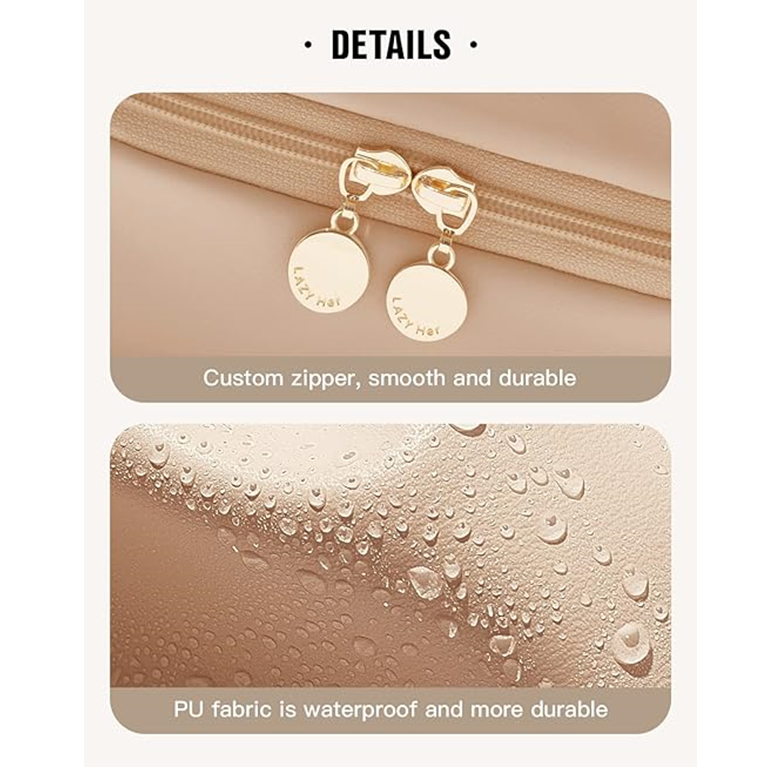 Soft Shell Makeup Bag with Brush Pouch