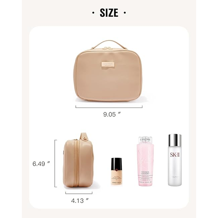 Soft Shell Makeup Bag with Brush Pouch