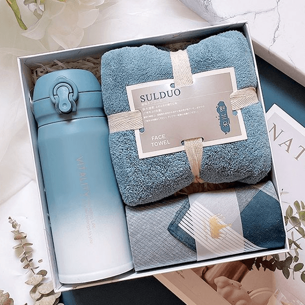 Vacuum Flask Travel Mug Gift Set