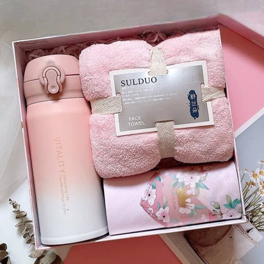 Vacuum Flask Travel Mug Gift Set