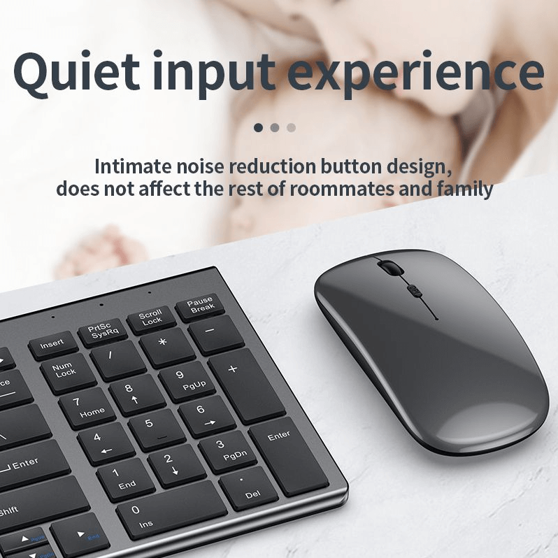 Wireless Bluetooth Keyboard & Mouse Set