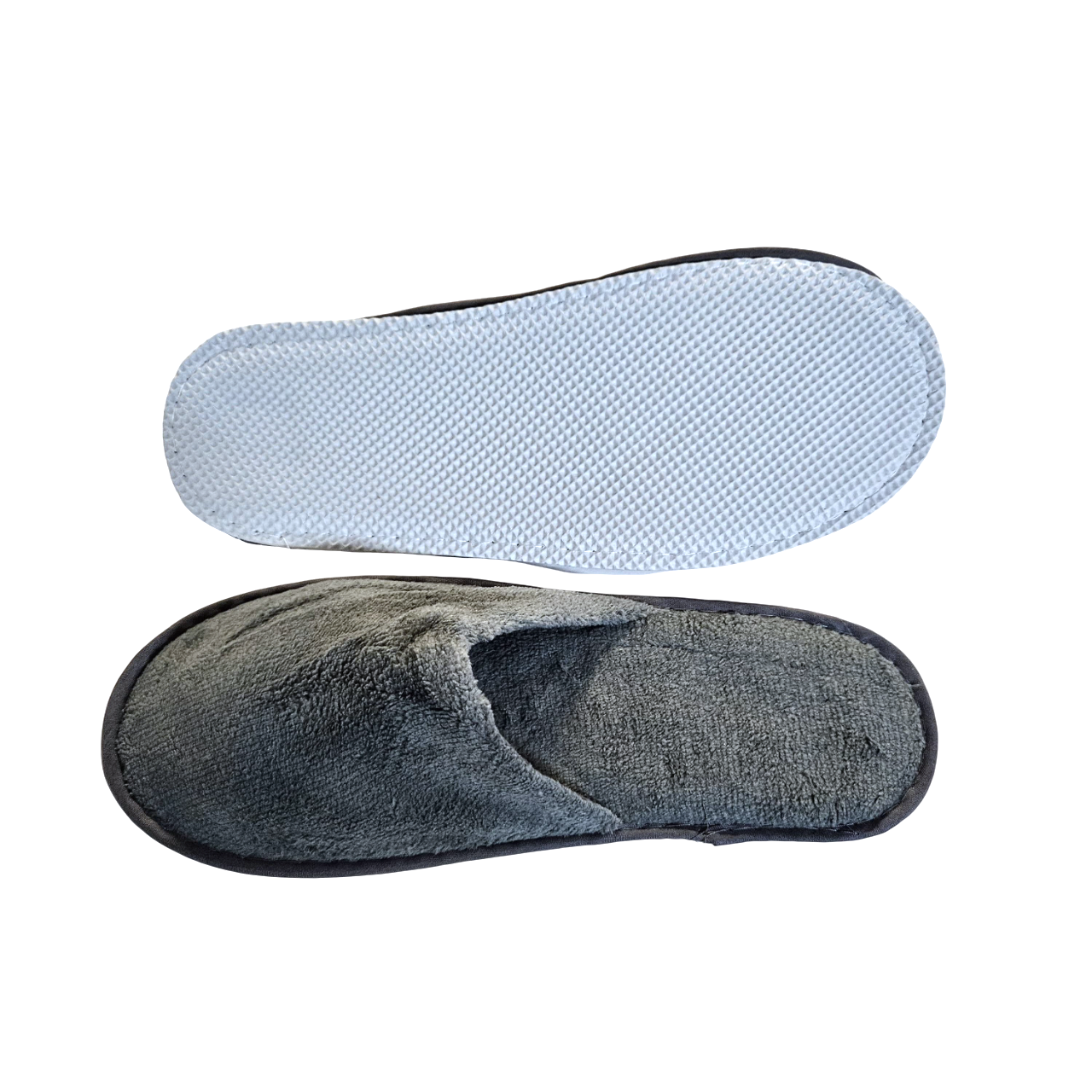 Luxury Hotel Slippers (7mm) - White/Grey