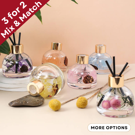 Dried Flower Decoration Aroma Room Diffuser / Car Fragrance (100ml)