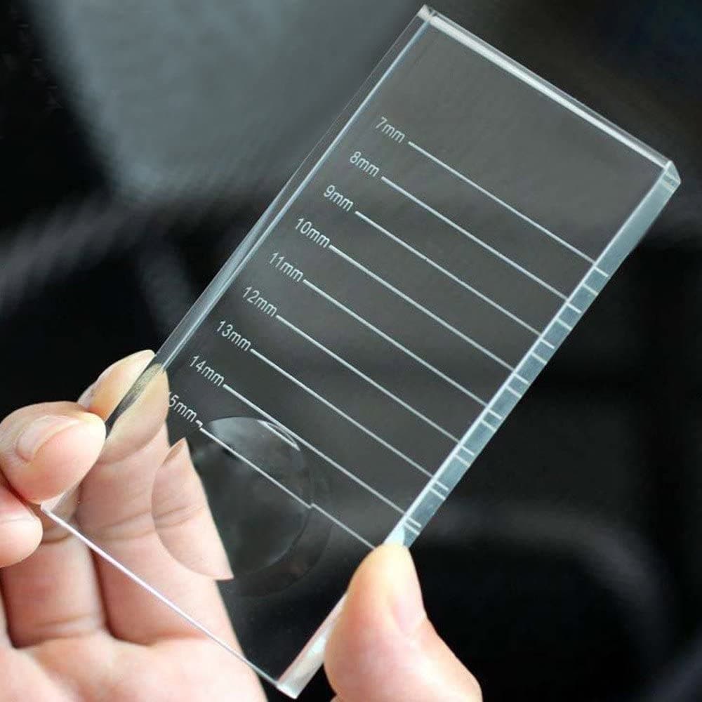 2-in-1 Eyelash Extensions Glass Plate Tile