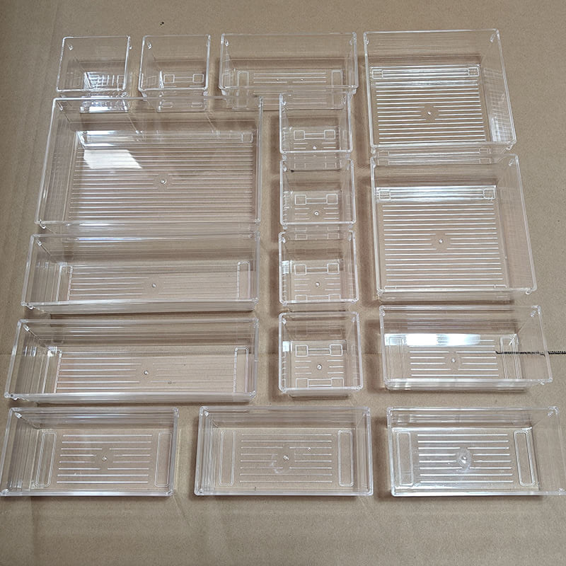 Acrylic Drawer Organisers 16 pcs - Mixed Sizes