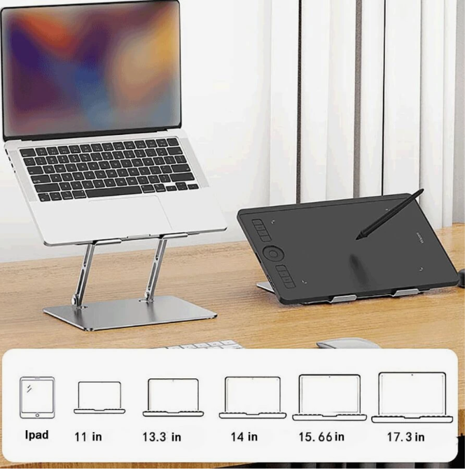 Adjustable-height Laptop/Tablet Stand