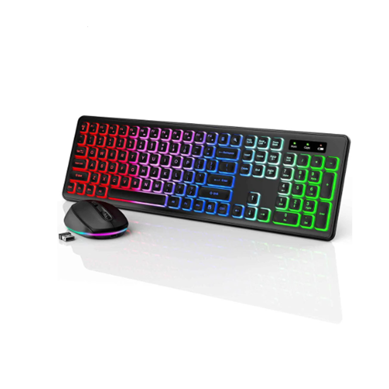 Backlit Wireless Keyboard & Mouse Set