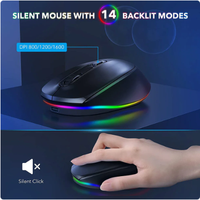 Backlit Wireless Keyboard & Mouse Set