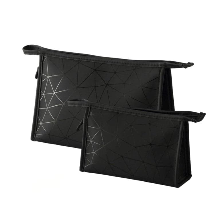 Black Diamond Pattern Makeup Pouch