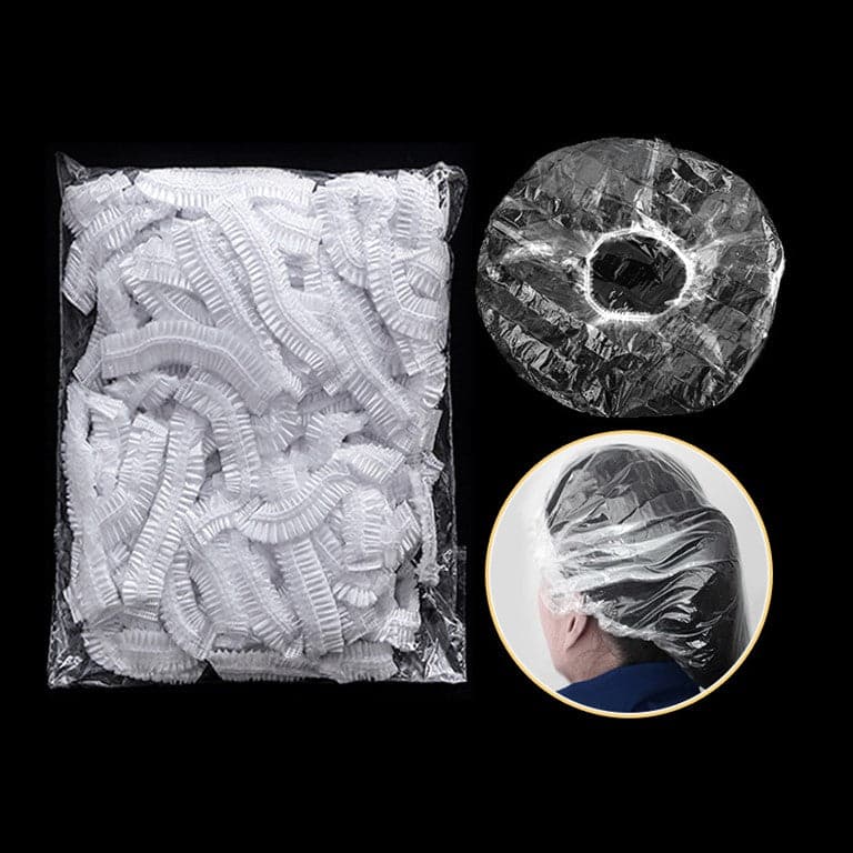 Clear Shower Cap (100 pcs) Aurora Online Store