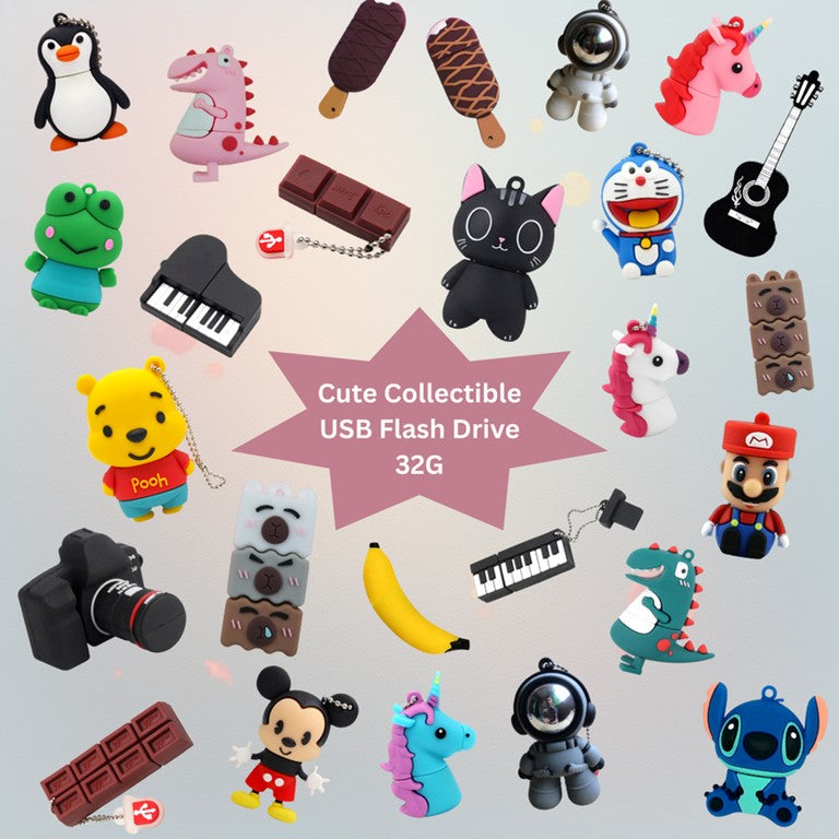 Cute Collectible USB Flash Drive - 32GB High-Speed Storage