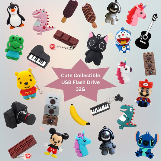 Cute Collectible USB Flash Drive - 32GB High-Speed Storage