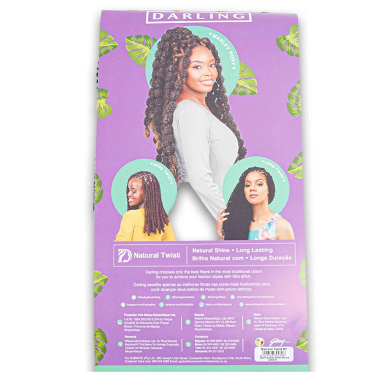 Darling Natural Twist 20″ – Long Smooth Texture Crochet Hair (2