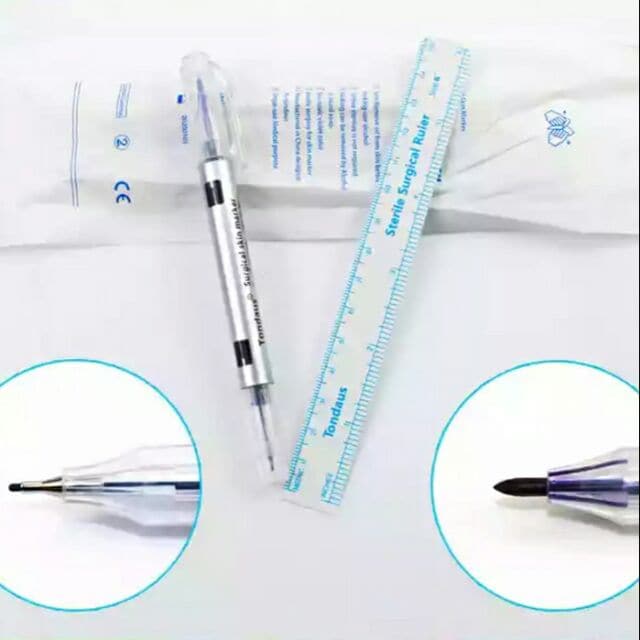 Double Head Surgical Marker with Ruler