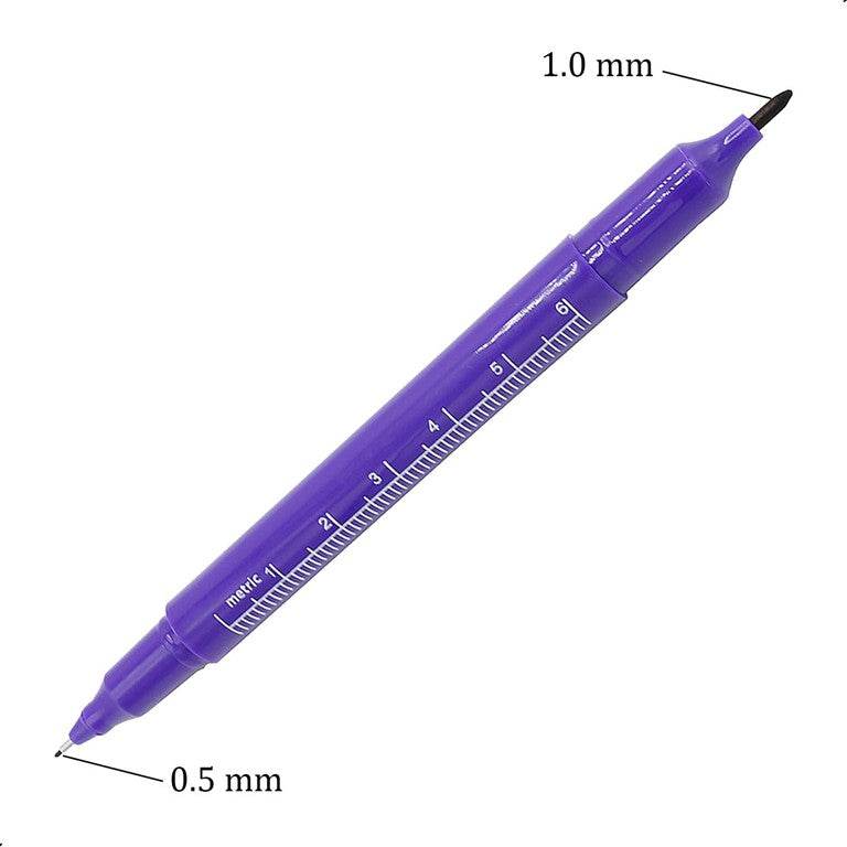 Double Head Surgical Marker with Ruler