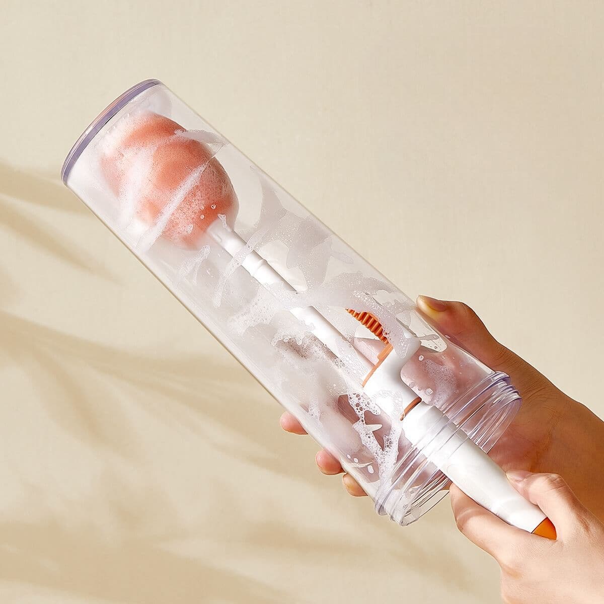 Automatic Straw Cleaner Extra-long 3-in-1 Orange Bottle & Straw Cleaner – Aurora Online Store