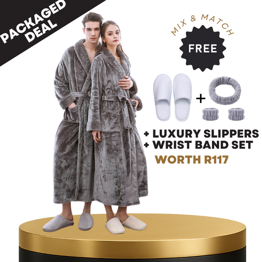 Luxury Extra-Length Flannel Fleece Gown