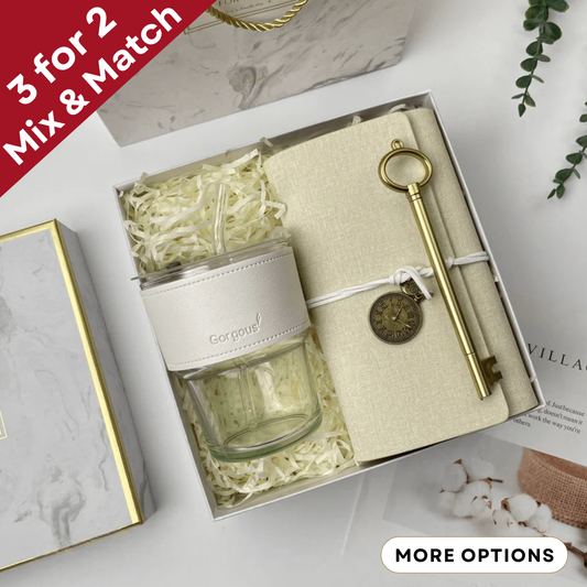Tumbler, Notebook & Pen Gift Set [Personalise]