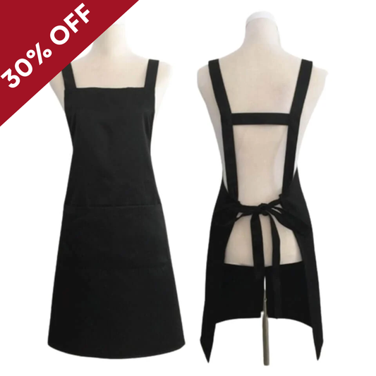 H-shape Adjustable Black Apron