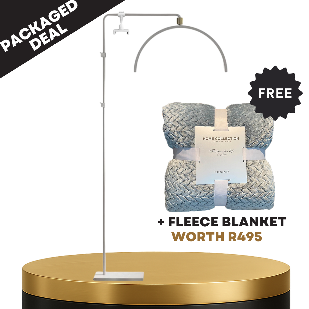 Half Moon LED Beauty Lamp with Cellphone Clip