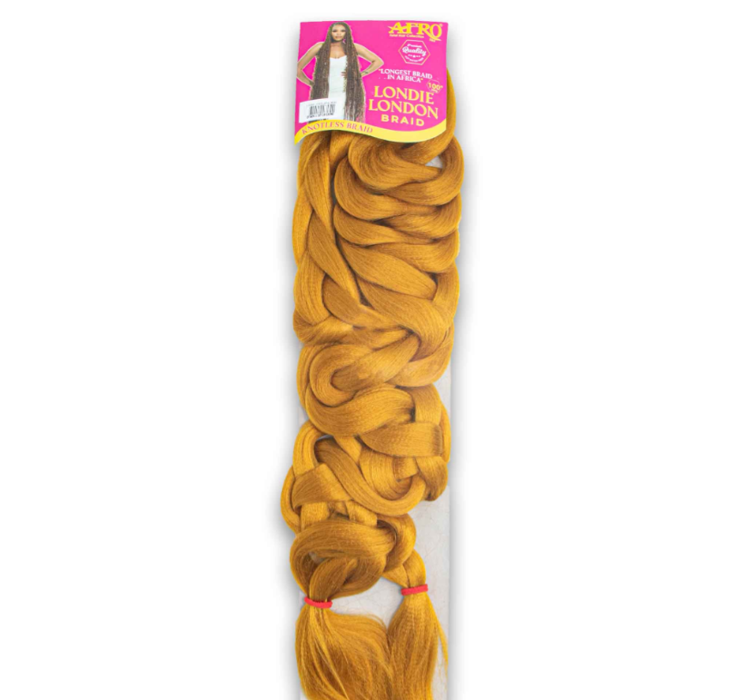 Londie London Premium Knotless Hair Braid 100" - Tangle Free Hot Water Set (2 Packs per Head)