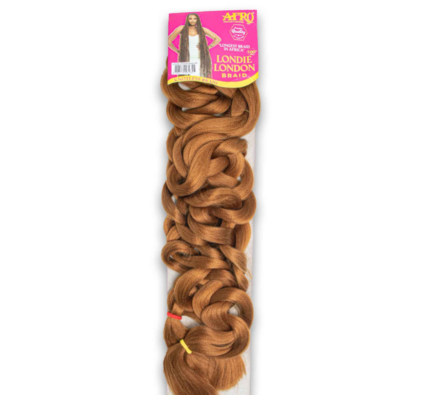 Londie London Premium Knotless Hair Braid 100" - Tangle Free Hot Water Set (2 Packs per Head)