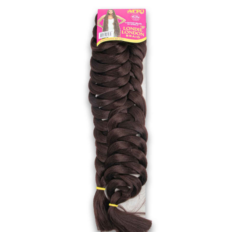 Londie London Premium Knotless Hair Braid 100" - Tangle Free Hot Water Set (2 Packs per Head)