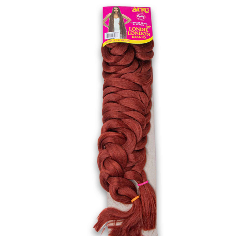 Londie London Premium Knotless Hair Braid 100" - Tangle Free Hot Water Set (2 Packs per Head)
