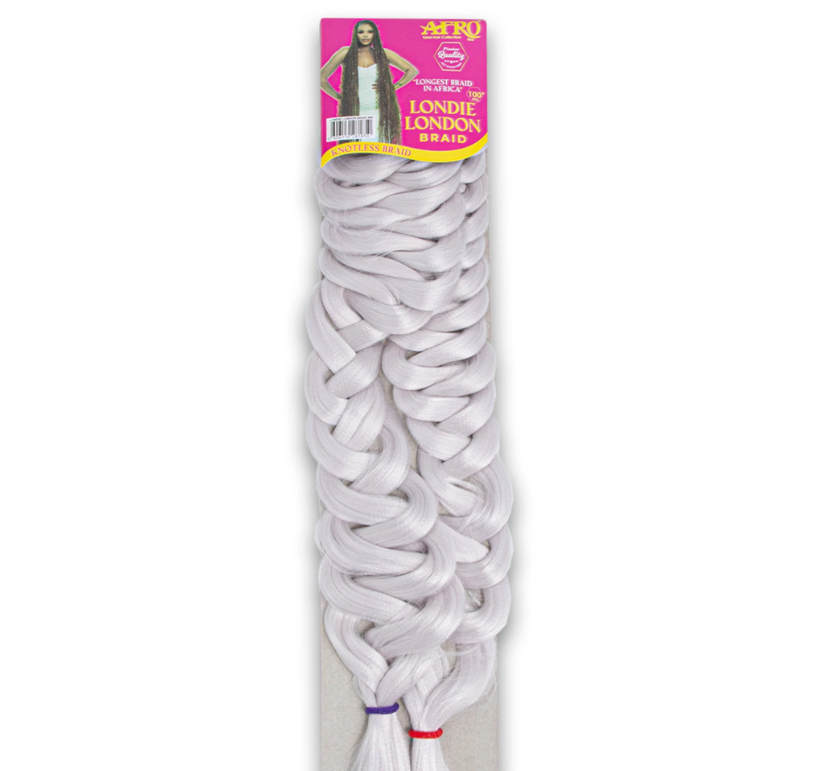 Londie London Premium Knotless Hair Braid 100" - Tangle Free Hot Water Set (2 Packs per Head)