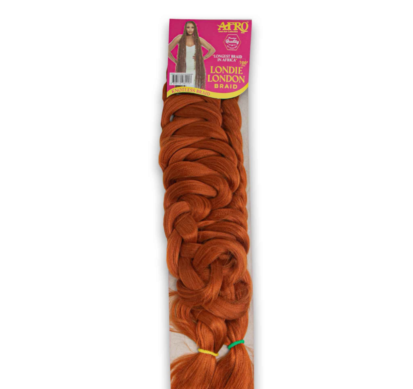 Londie London Premium Knotless Hair Braid 100" - Tangle Free Hot Water Set (2 Packs per Head)