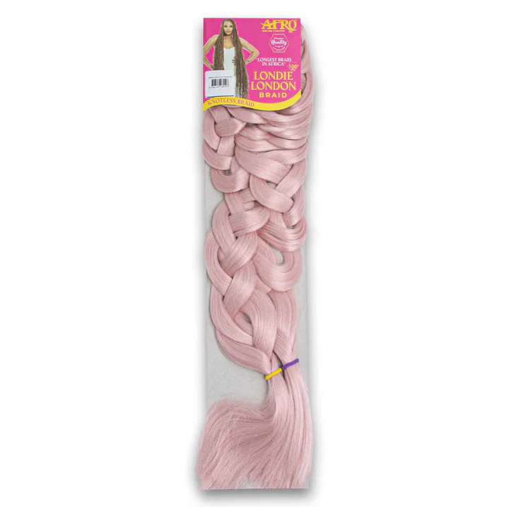 Londie London Premium Knotless Hair Braid 100" - Tangle Free Hot Water Set (2 Packs per Head)