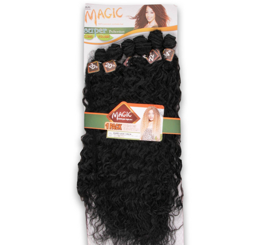 Magic Super Bohemian Lexi Weave 20"/22"/24" - Soft Curly Natural Finish (1 Pack per Head)