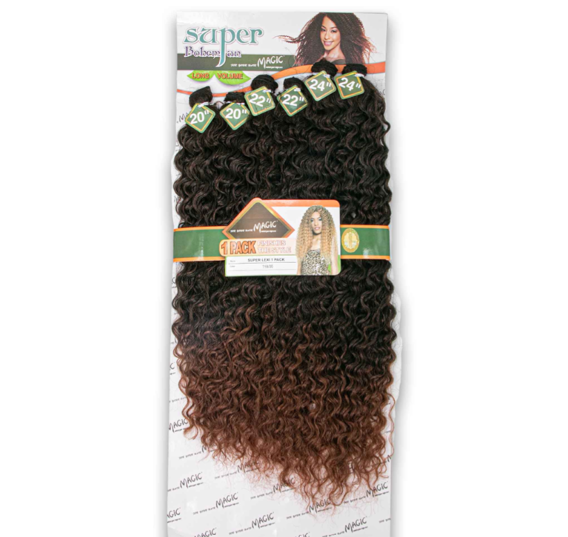 Magic Super Bohemian Lexi Weave 20"/22"/24" - Soft Curly Natural Finish (1 Pack per Head)