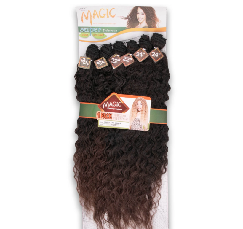 Magic Super Bohemian Lexi Weave 20"/22"/24" - Soft Curly Natural Finish (1 Pack per Head)