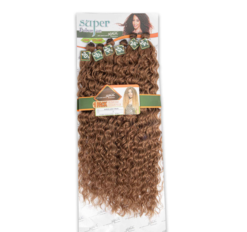 Magic Super Bohemian Lexi Weave 20"/22"/24" - Soft Curly Natural Finish (1 Pack per Head)