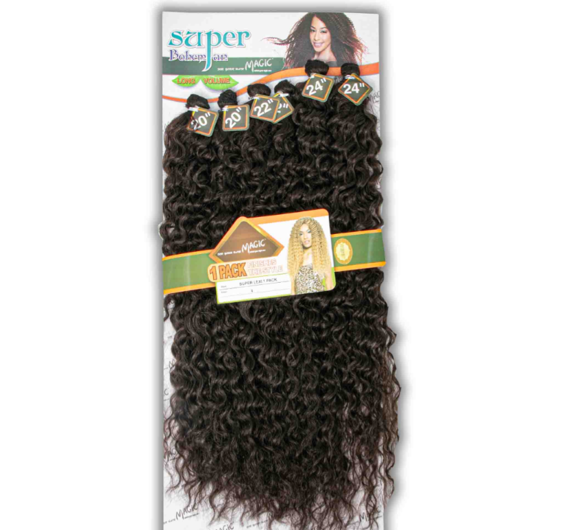 Magic Super Bohemian Lexi Weave 20"/22"/24" - Soft Curly Natural Finish (1 Pack per Head)