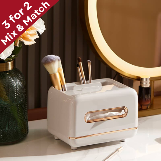 Magnetic Tissue Box with Storage