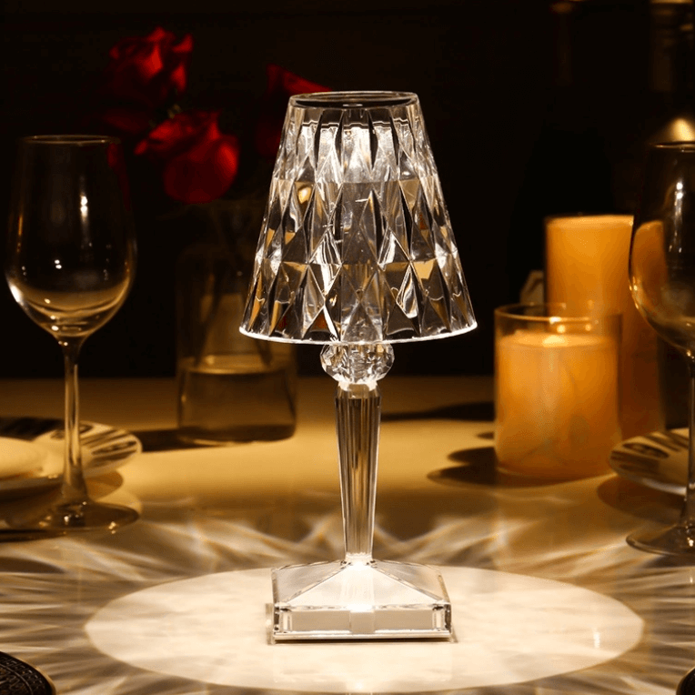 Mini Rechargeable LED Crystal Diamond Table Lamp