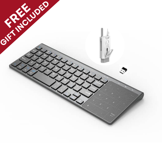 Mini Dual Mode Wireless Keyboard with Touch Pad