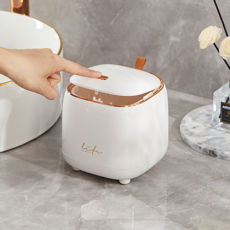 Modern Vanity Mini Bin, Tissue Box & Tissues Refills Bundle (Set of 4)