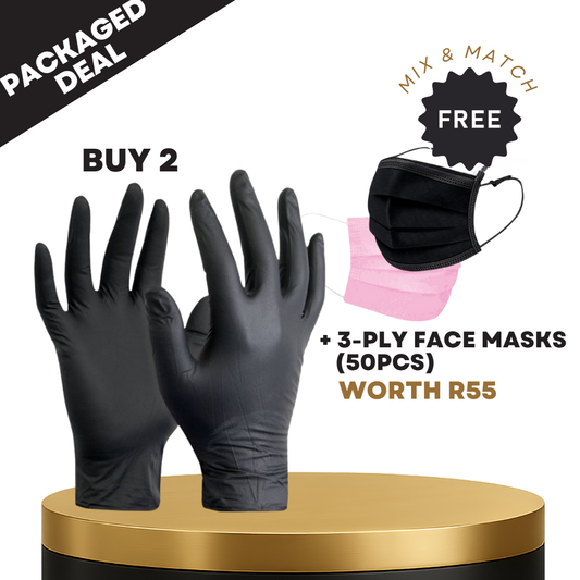 Black Nitrile Gloves