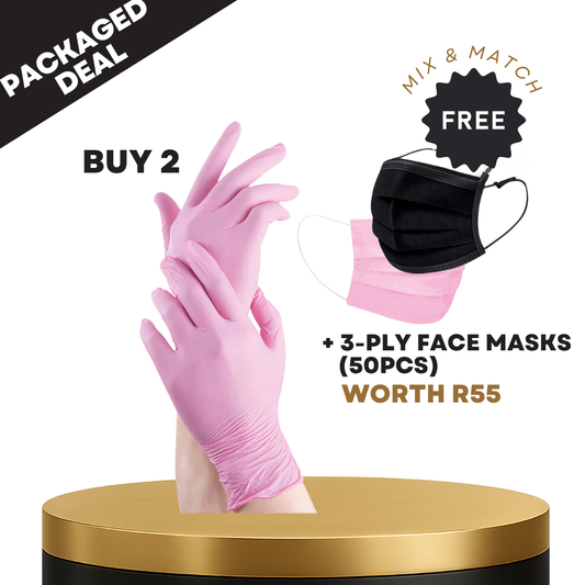Pink Nitrile Gloves