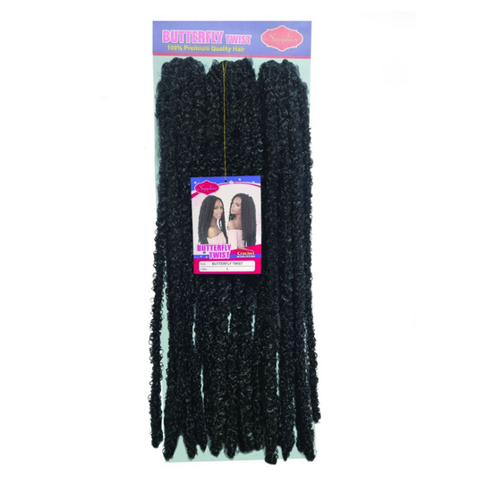 Sapphire Butterfly Twist Hairpiece (3 Packs per Head)