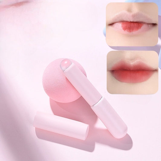 Silicone Pink Lip Ombre Brush with Cap