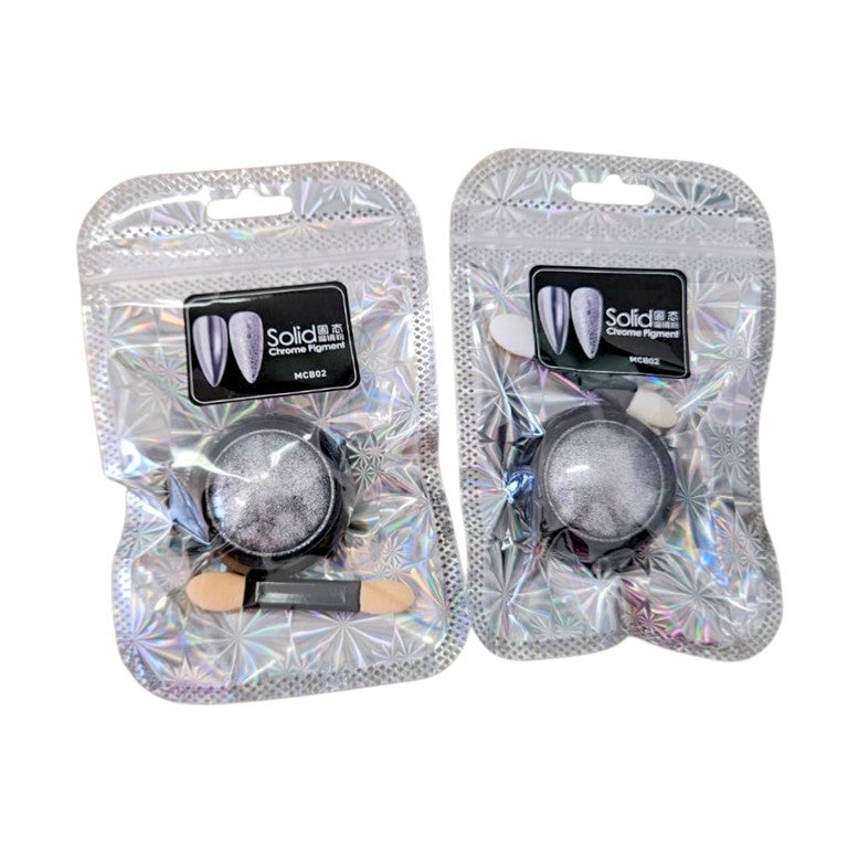 Solid Metallic Mirror Powder Nail Art (Unboxed Deal)
