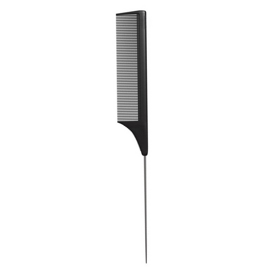 Professional Fine Tooth Hair Comb with Steel Hair Sectioning Tail