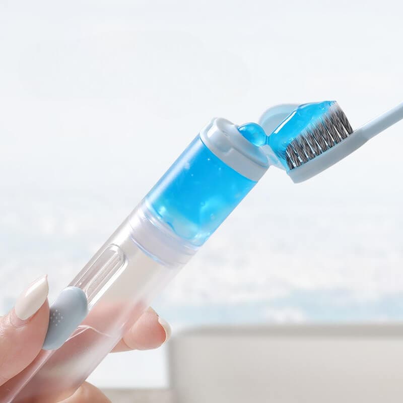 Travel Portable Toothbrush with Toothpaste Decanter