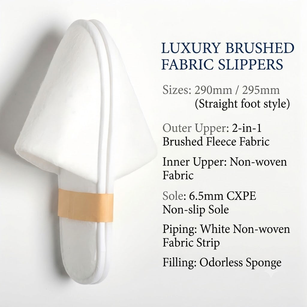 Cushioned Disposable Spa Slippers
