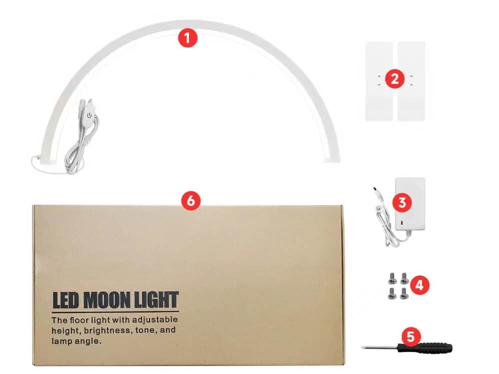 Half Moon LED Desk Nail Lamp