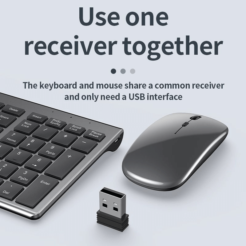 Wireless Bluetooth Keyboard & Mouse Set